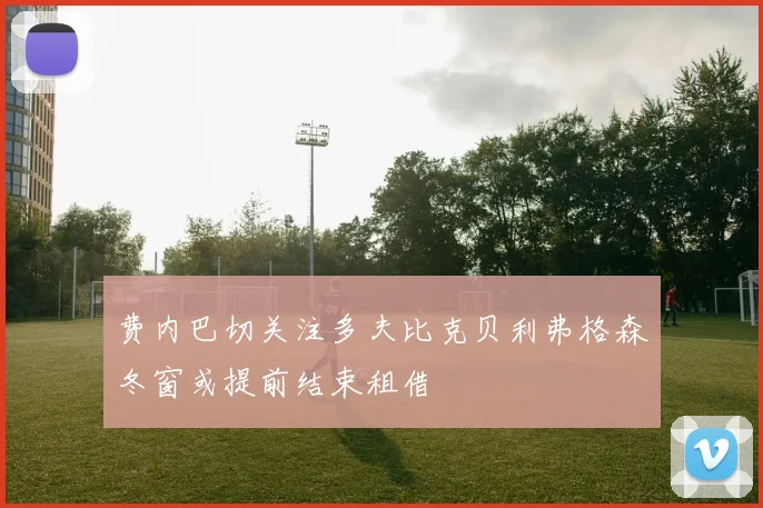 费内巴切关注多夫比克贝利弗格森冬窗或提前结束租借